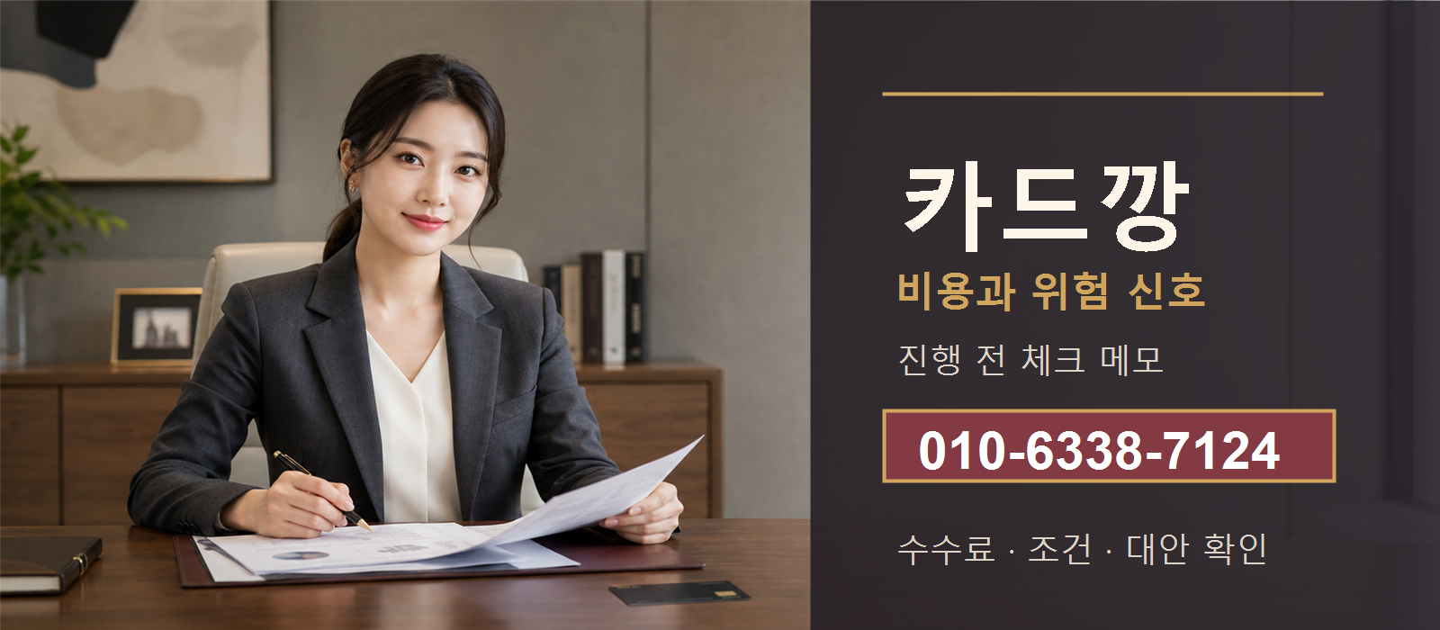카드깡 비용과 위험 신호 확인 안내 이미지